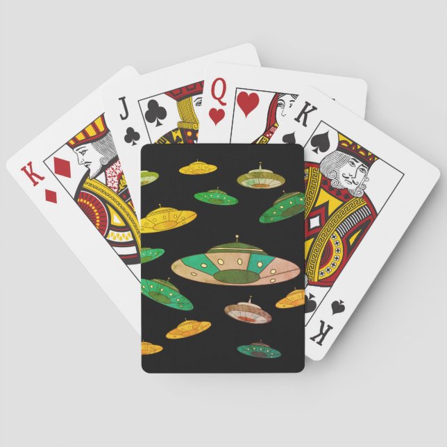UFO invasion Playing Cards (Back)