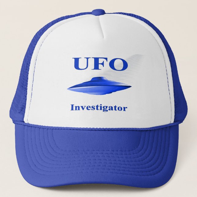 UFO Investigator Hat - Blue (Front)
