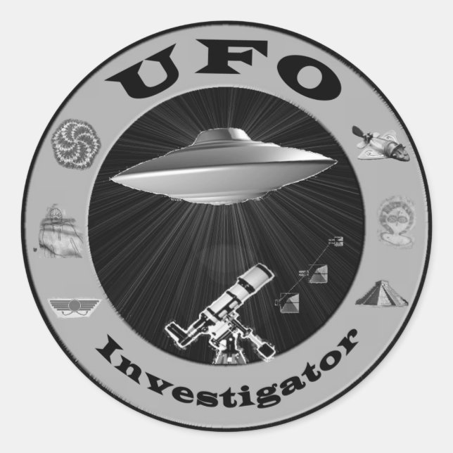 UFO Investigator Stickers (Front)