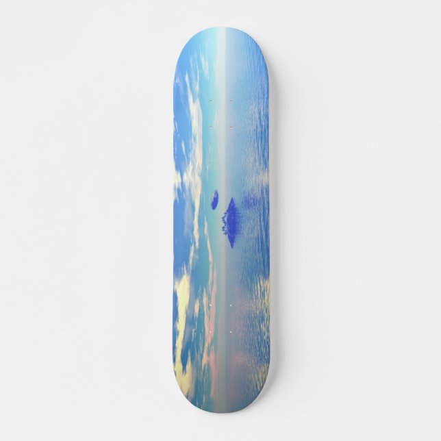 UFO Island - Retro Skateboard (Front)