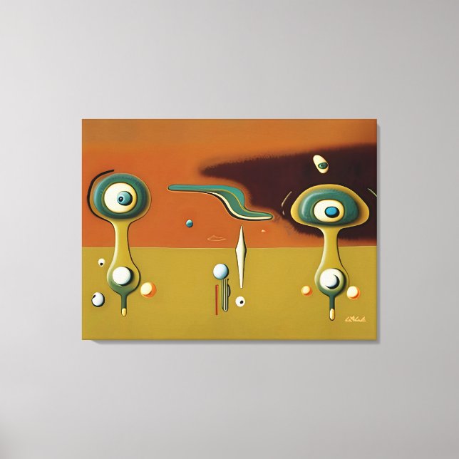 UFO Landing Pad Canvas Print (Front)