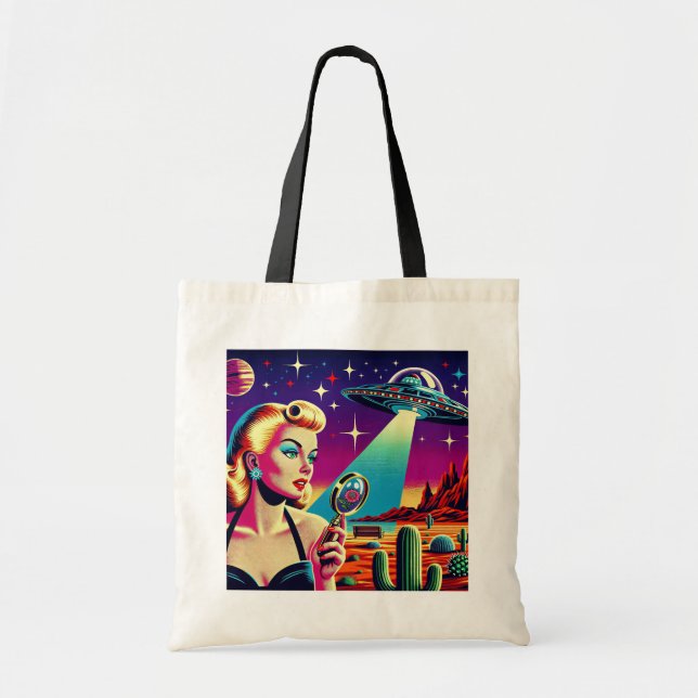 UFO Landing Tote Bag (Front)