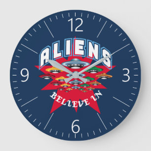 UFO LARGE CLOCK