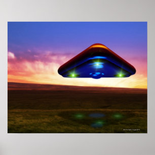 UFO Lights Poster