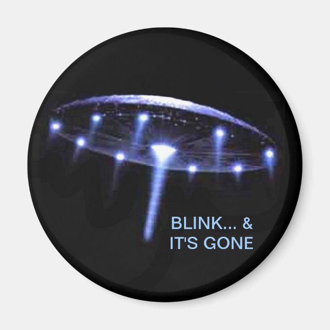 UFO Magnet, Up, Up & Away Magnet (Front)