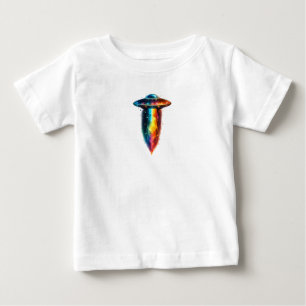 UFO – Mysterious Alien Spacecraft & Cosmic Design Baby T-Shirt