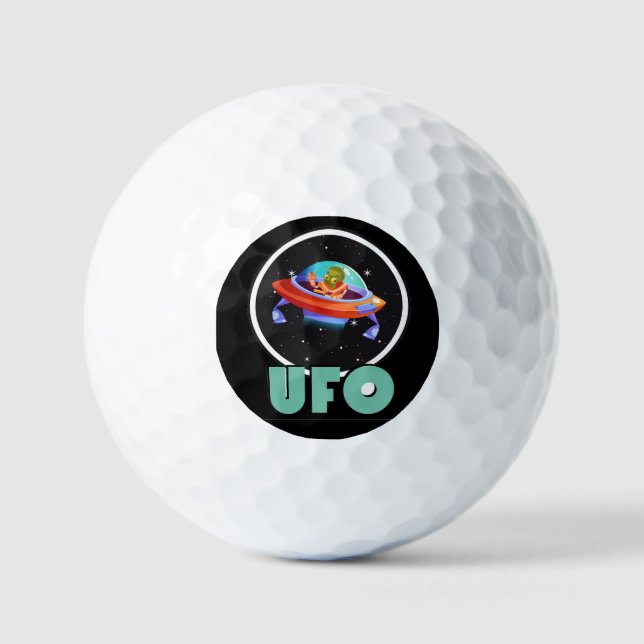ufo on space golf balls (Front)