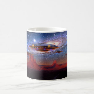 UFO Over Monument Valley Mug