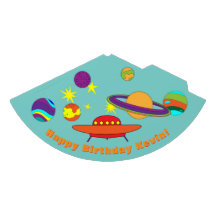 UFO Party Hats for Outer Space Birthday