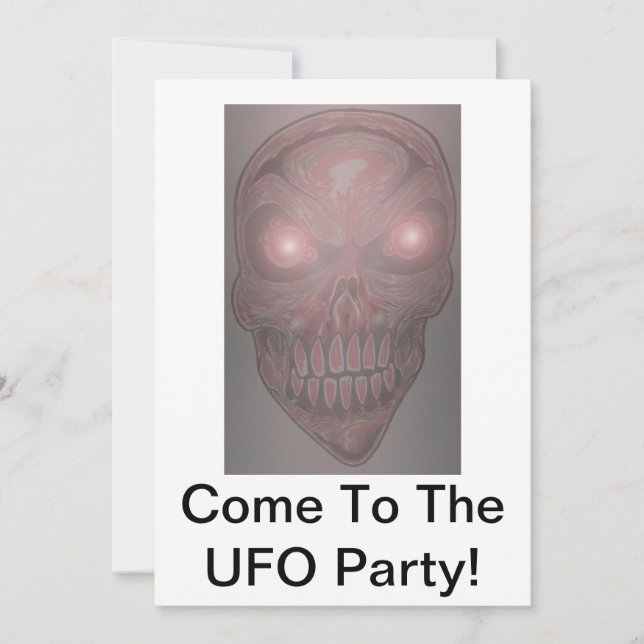 UFO Party Invitations (Front)