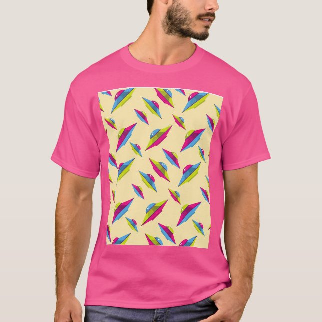 Ufo Pattern T-Shirt (Front)