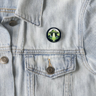 ufo pen 3 cm round badge