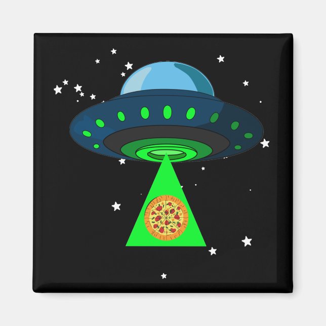 UFO Pizza Pick Up Magnet (Front)