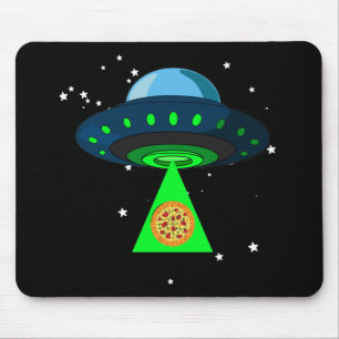 UFO Pizza Pick Up Mouse Mat
