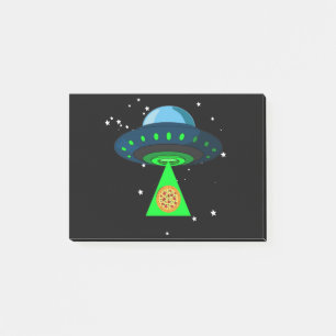 UFO Pizza Pick Up Post-it Notes