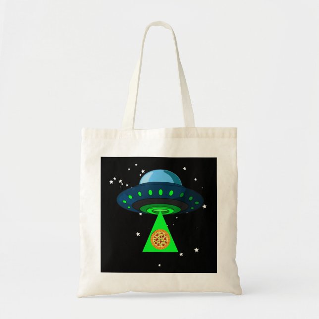 UFO Pizza Pick Up Tote Bag (Front)