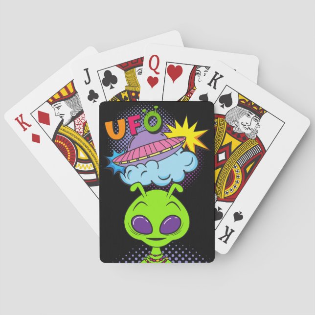 ufo playing cards (Back)