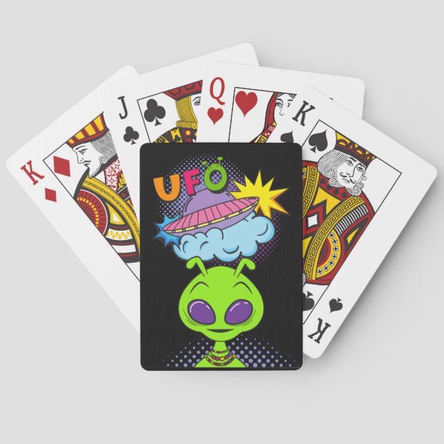 ufo playing cards (Back)