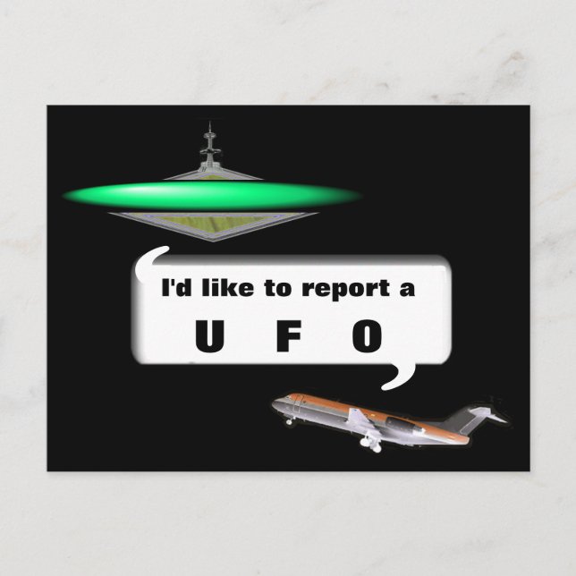 UFO POSTCARD (Front)