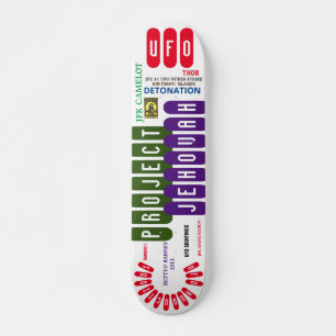 UFO PROJECT JEHOVAH Skateboard, 7¾" Deck Skateboard