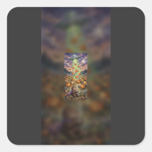 UFO Pumpkin Harvest Halloween Sticker