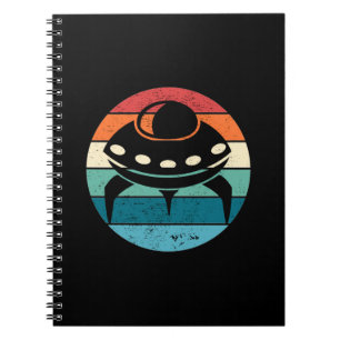 UFO Retro Sunset Notebook