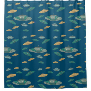 UFO s Shower Curtain