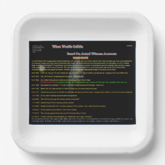 UFO Series: Aliens Are Observing Paper Plate