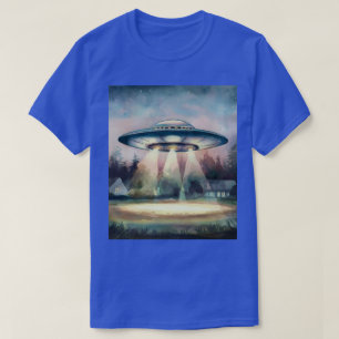UFO Sighting Watercolor Painting T-Shirt