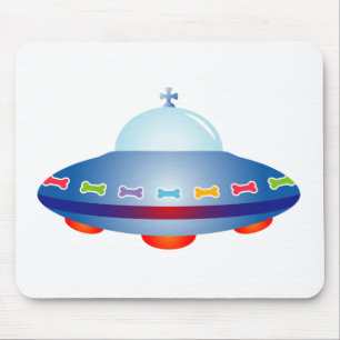 UFO Spaceship Mouse Mat