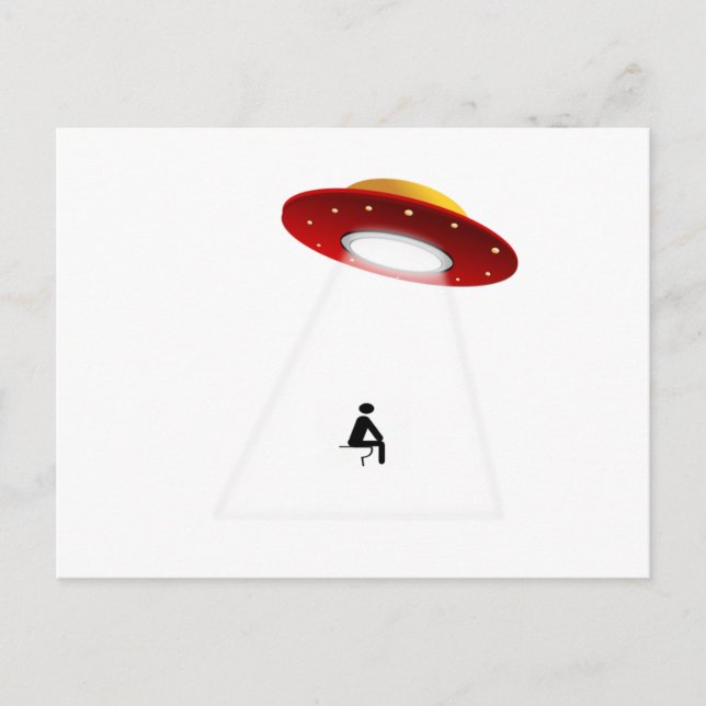 UFO Toilet Postcard (Front)
