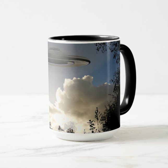 UFO Ufology Alien Coffee Cup (Front Right)