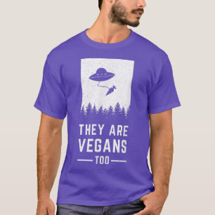 UFO Vegan They are Vegans Too Vegetarian Carrot R T-Shirt