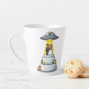 UFO Wedding Latte Mug