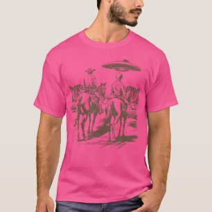 Ufo Western Alien Retro Vintage 90S Funny Rodeo Co T-Shirt