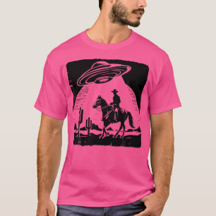 Ufo Western Cowboy Alien T-Shirt