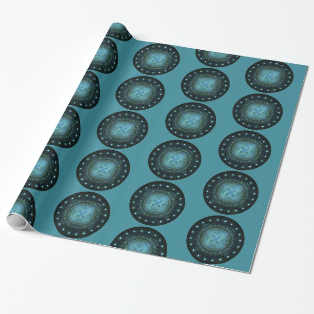 UFO WRAPPING PAPER (Unrolled)