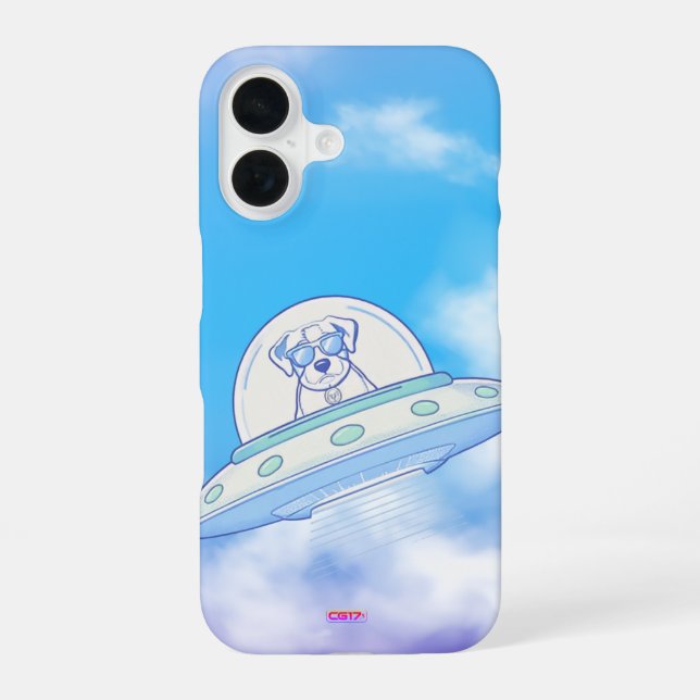 Ufodog logo 45g Clouds2 iPhone 16 Case (Back)