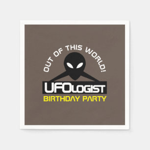 UFOlogist Party, Birthday Napkin