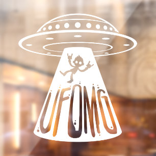 UFOMG WINDOW CLING