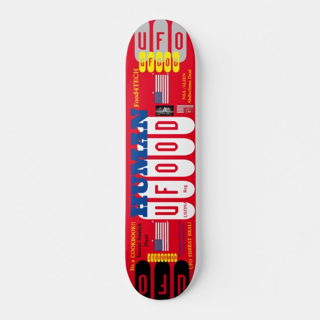 UFOOD  7 3/4" Skateboard Deck (Front)