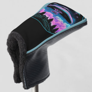 UFOs Alien Invasion Aesthetic  Golf Head Cover