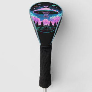 UFOs Alien Invasion Aesthetic Golf Head Cover