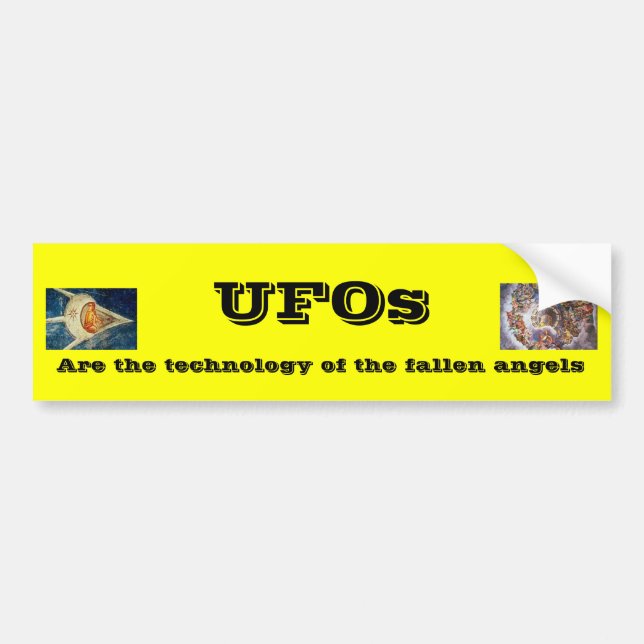 UFOs Bumper Sticker (Front)