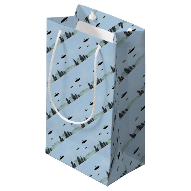 UFOs Small Gift Bag (Front Angled)