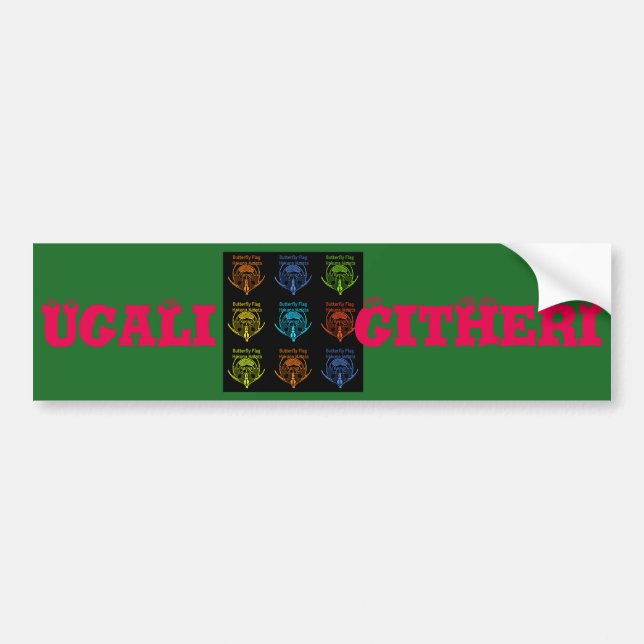 Ugali na Githeri Template Car Bumper Sticker (Front)