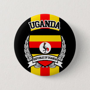 Uganda 6 Cm Round Badge