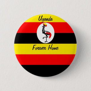 Uganda 6 Cm Round Badge