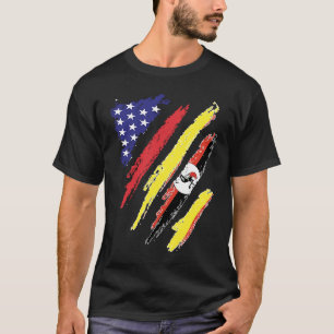 Uganda American Grown Flag USA Patriot Heritage Mo T-Shirt