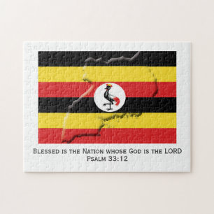UGANDA   Blessed Nation   UGANDAN FLAG Jigsaw Puzzle